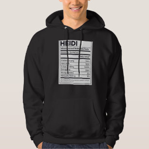 Heidi Nutrition Information Problem lösen hartes W Hoodie