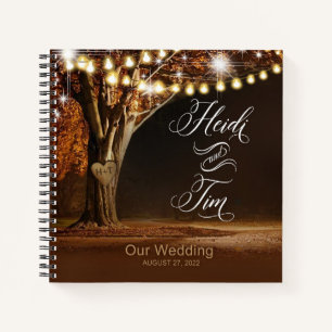 Heidi & Tim's Wedding Keepake Gästebuch Notizbuch