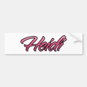 Heidi verblasste pink Aufkleber Sticker Autoaufkleber