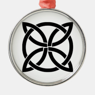 heidnische Iren keltischen Symbols Knotenirlands Silbernes Ornament