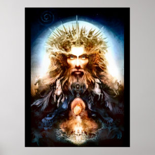Heidnischer Druck Jesuss Nouveau Poster