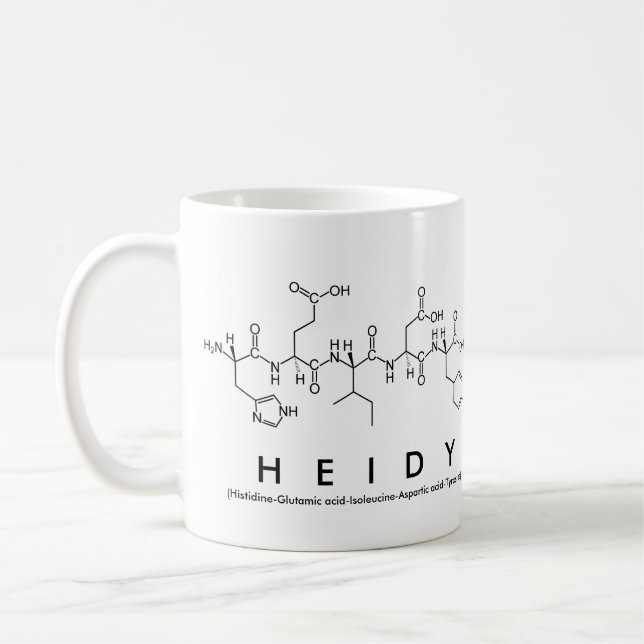 Heidy peptide nom mug (Gauche)