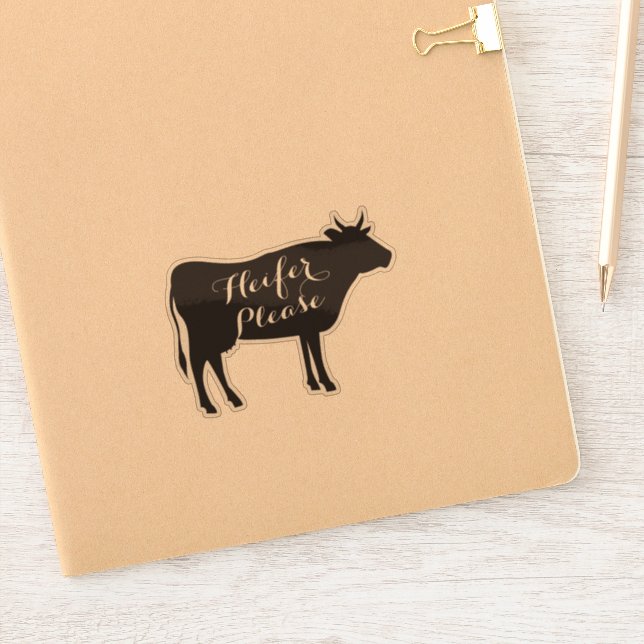 Heifer bitte deal aufkleber (Notizbuch)