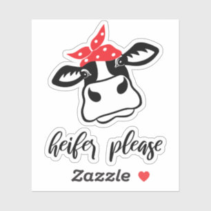 Heifer bitte Notebook-Aufkleber Aufkleber