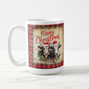 Heifer Cow Weihnachtsfeier Tasse, Mooey Christmas Kaffeetasse
