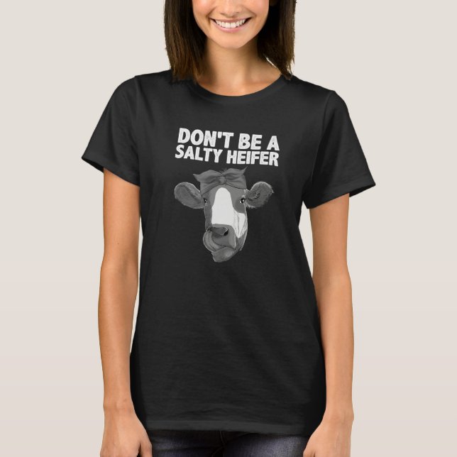 Heifer For Women Girls Heifer Dairy Cow T-Shirt (Vorderseite)