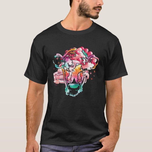 Heifer Valentines Day Western Highland Cow  1 T-Shirt (Vorderseite)