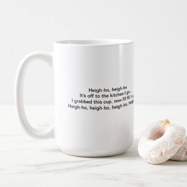 Heigh-Ho-Tasse Kaffeetasse (Mit Donut)