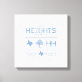 Heights Design Collection, Blue Tile, Houston TX Leinwanddruck