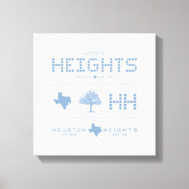 Heights Design Collection, Blue Tile, Houston TX Leinwanddruck