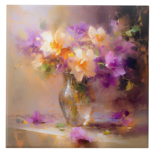 Heikles Stillleben Fliese (Vorderseite)