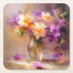 Heikles Stillleben Rechteckiger Pappuntersetzer