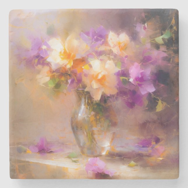 Heikles Stillleben Steinuntersetzer (Vorderseite)