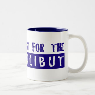 Heilbuttart, nur Heilbutt, popurlonly Zweifarbige Tasse