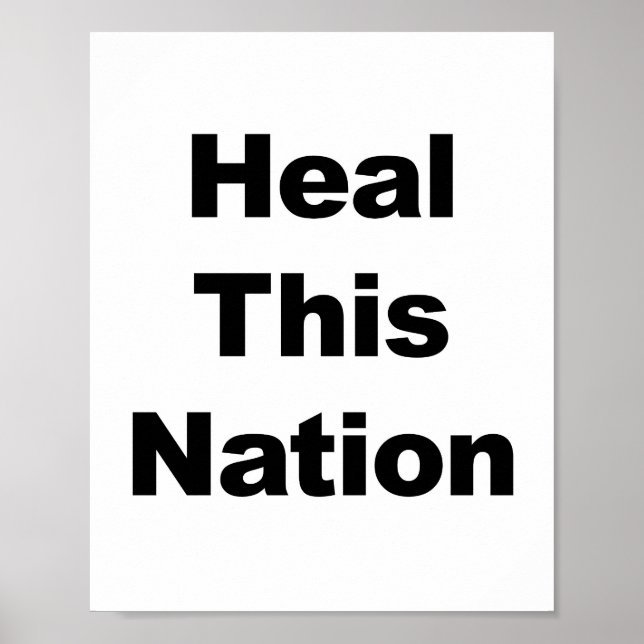 Heile diese Nation Poster (Vorne)