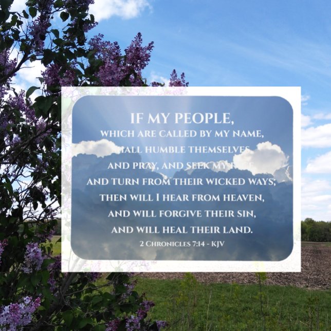 Heile ihr Land, wenn mein Volk, 2 Christi 7:14 Magnet (Von Creator hochgeladen)
