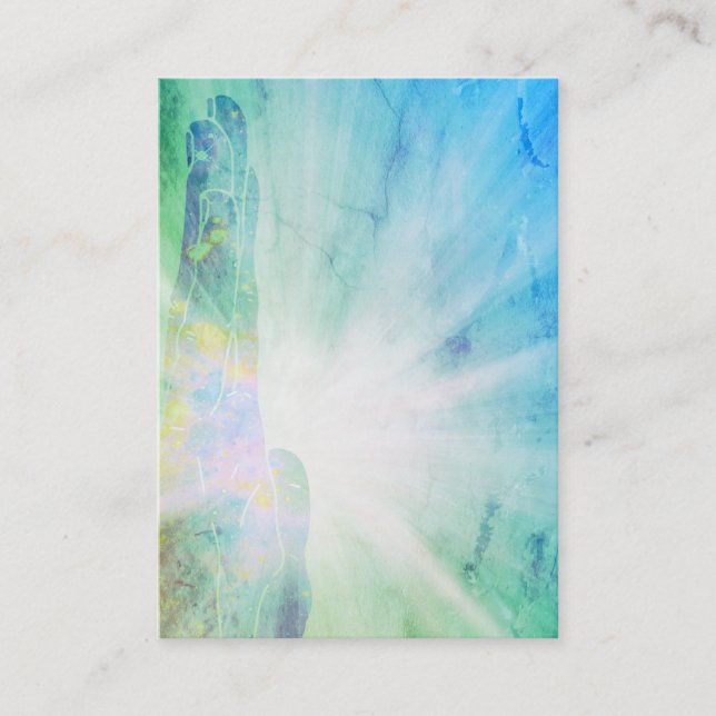 *~* heilen heilende Handstrahlen von Visitenkarte (Vorderseite)