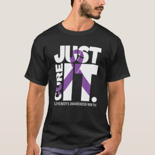 Heilen Sie einfach Alzheimer Awareness S Ribbon T-Shirt