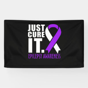 Heilen Sie es einfach Epilepsie Awareness Ribbon Banner