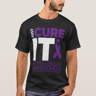 Heilen Sie es Rett Syndrome Awareness Lila Ribbon T-Shirt