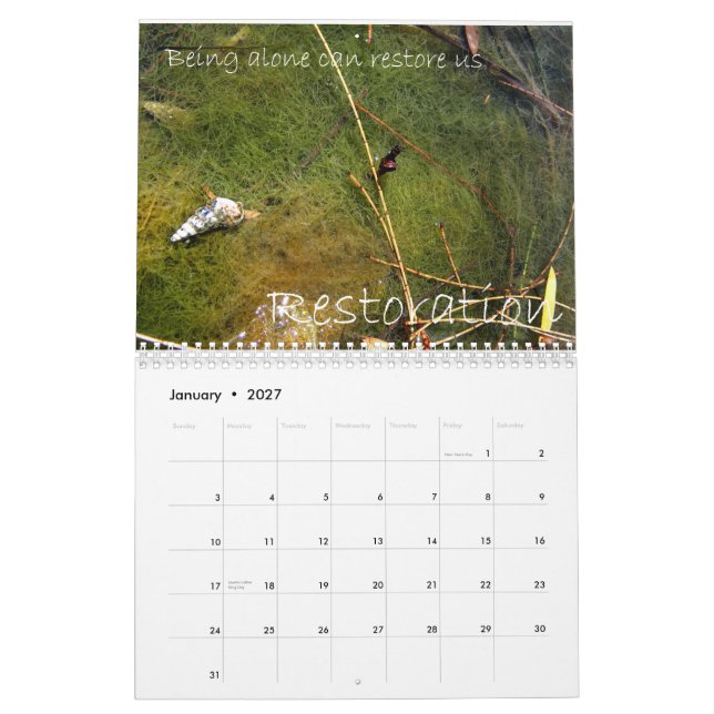 Heilen Sie sich Kalender (Jan 2027)