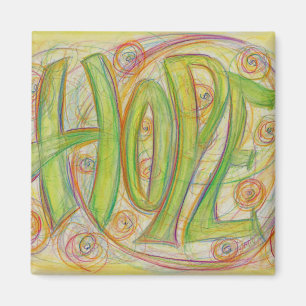 Heilen von Hope Word Art Custom Kühlschrankmagnets Magnet
