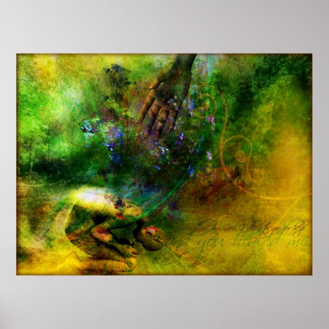 Heilend (Christliches Kunstposter von heute) Poster (Vorne)