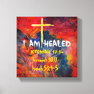 Heilend - Premium Wrapped Canvas (Glanz) Leinwanddruck