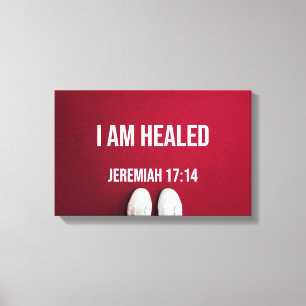Heilend - Premium Wrapped Canvas (Glanz) Leinwanddruck
