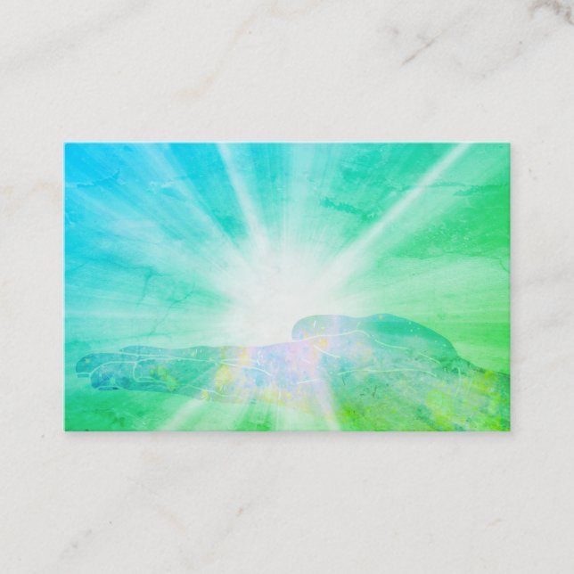*~* heilende Energie-Handstrahlen der Licht-Heiler Visitenkarte (Vorderseite)