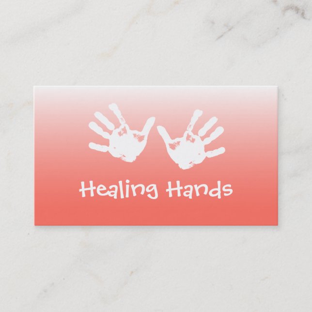 Heilende Handmassage - Reiki Visitenkarte (Vorderseite)