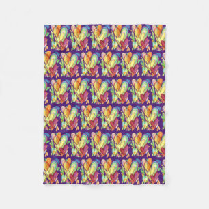 Heilende Herzen Kunst weiche Fleece Custom Blankes