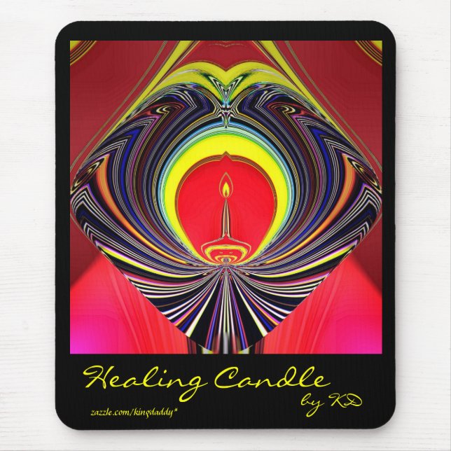 Heilende Kerze Mousepad (Vorne)
