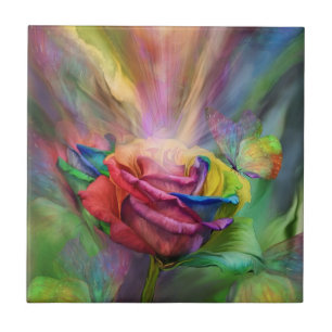 Heilende Rosen-feine Kunst-Fliese Fliese