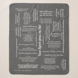 Heilende Schrifts-Decke - Holzkohle Sherpadecke