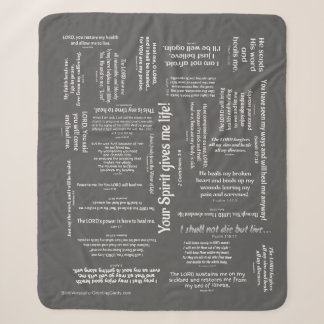 Heilende Schrifts-Decke - Holzkohle Sherpadecke