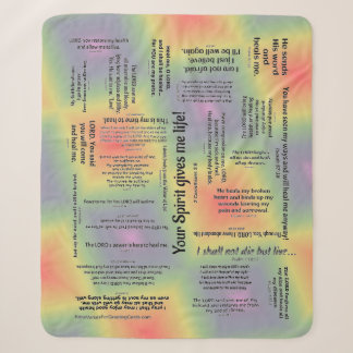 Heilende Schrifts-Decke - mehrfarbig Sherpadecke