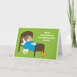 Heilender Power der Haustiere - Gruß-Karten Karte