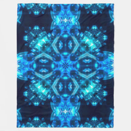 Heilendes helles Kristallc$sein Energie-Mandala Fleecedecke