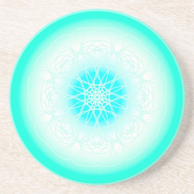 Heilendes Mandala Getränkeuntersetzer (Vorne)