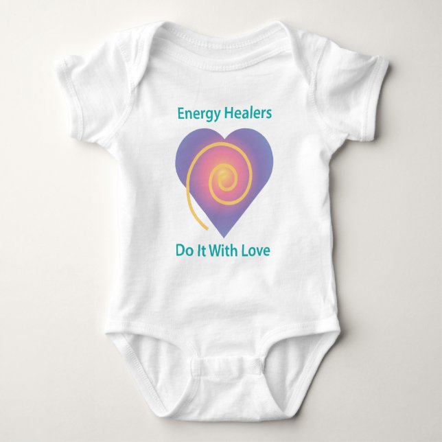 Heiler tun es mit Liebe Baby Strampler (Vorderseite)