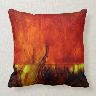 Heilfarben RED Throw Kissen -2 Verschiedene Seiten