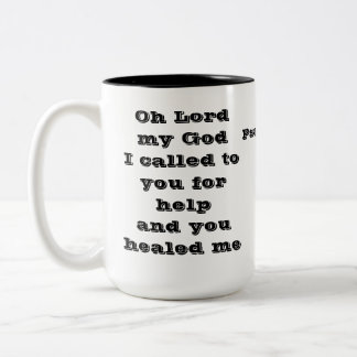 Heilgebet Isaiah 30:2 Zweifarbige Tasse