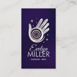 Heilhandschuhe Energie Spiral - Perle und Gold Visitenkarte
