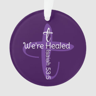 Heilierte Bibel Verse Christliches Weihnachtskreuz Ornament
