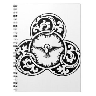 Heilig-Geist-Taube Christliches Symbol Notizblock