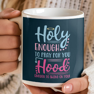 Heilig genug, um für dich zu beten, kriminell genu kaffeetasse