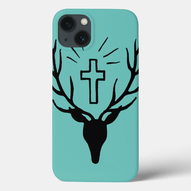 Heilig-Hubert Hirsch Case-Mate iPhone Hülle (Rückseite)