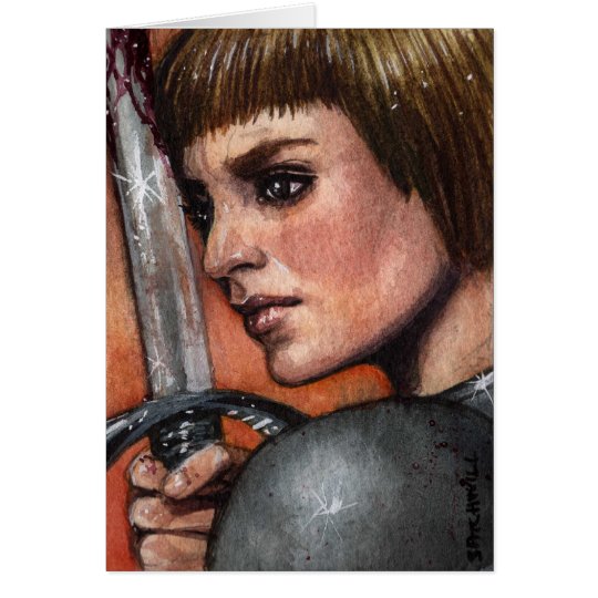 Heilig-Jeanne d'Arc Anmerkungs-Karte Karte