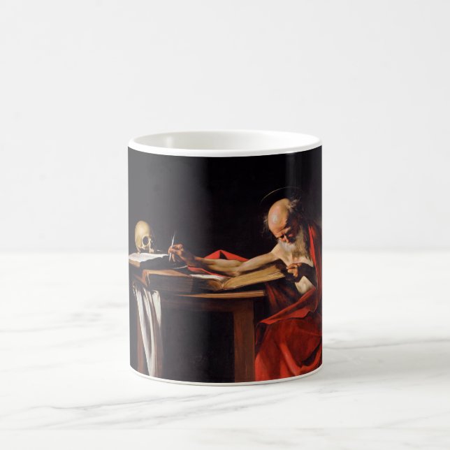 Heilig-Jerome-Schreiben durch Michelangelo Kaffeetasse (Mittel)